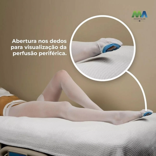 Meia de Compressão 3/4 18-21mmhg Tamanho P Comp. Regular Kendall