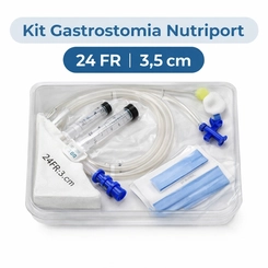 Kit Sonda Gastrostomia 24 FR x 3,5cm Nível Pele Nutriport Cardinal Health