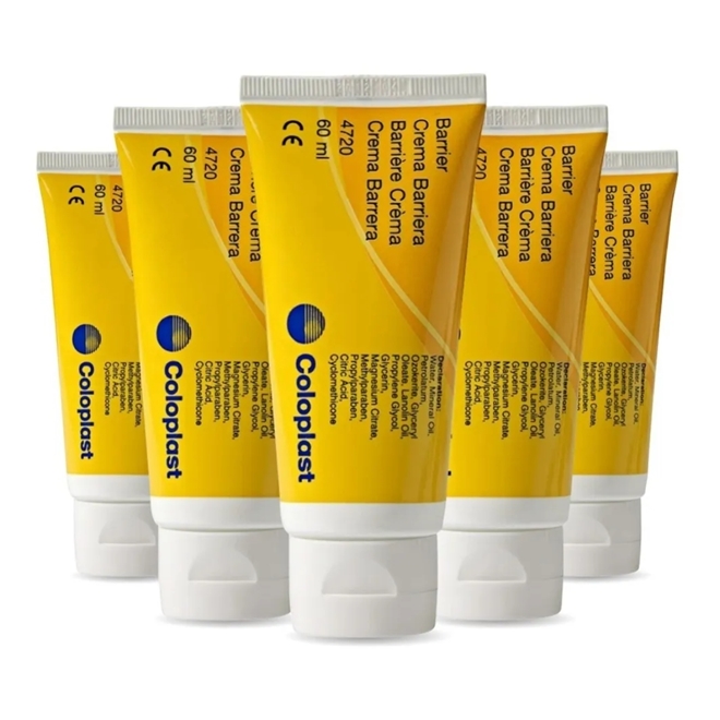 Kit 5 Creme Barreira Comfeel 60g Coloplast Coloplast
