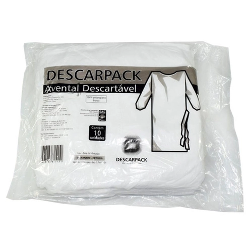 Avental de Procedimento Plus 30g 10 Unidades Descarpack