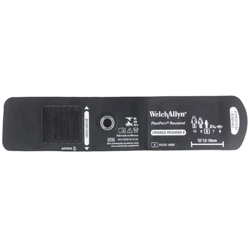 Braçadeira Flexiport 8 Criança Pequena 12-16cm para Esfigmo DS44 Welch Allyn