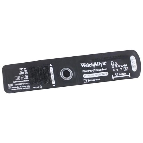 Braçadeira Reutilizável FlexiPort Infantil Pequena Tamanho 6 (12–16 cm) Welch Allyn