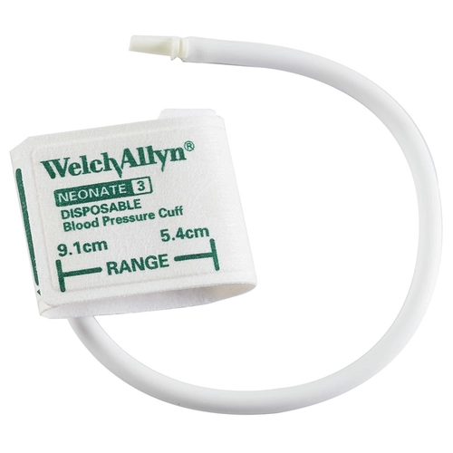 Braçadeira Neonatal Descartável Tamanho 3 com 2 Tubos Caixa com 10 Unidades Welch Allyn