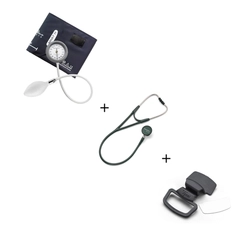 Kit Aparelho de Pressão Duraschock DS44 + Estetoscópio Harvey Elite + Nametag - Welch Allyn