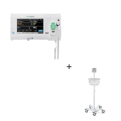 Kit Monitor Welch Allyn CSM 7100 + Carrinho Hospitalar